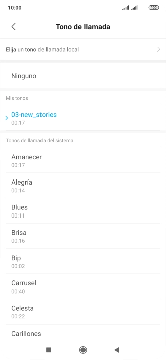 Pulsa la tecla de inicio para terminar y regresar a la pantalla de inicio.