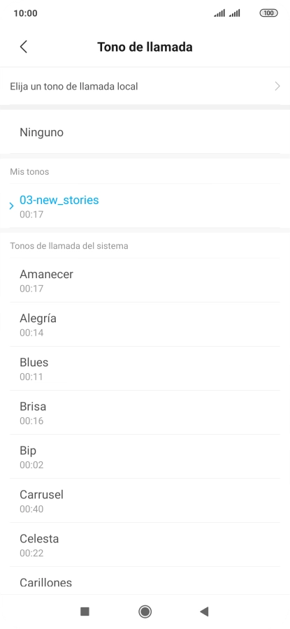 Pulsa la tecla de inicio para terminar y regresar a la pantalla de inicio.