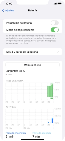 Desliza el dedo hacia arriba desde la parte inferior de la pantalla para terminar y volver a la pantalla de inicio.