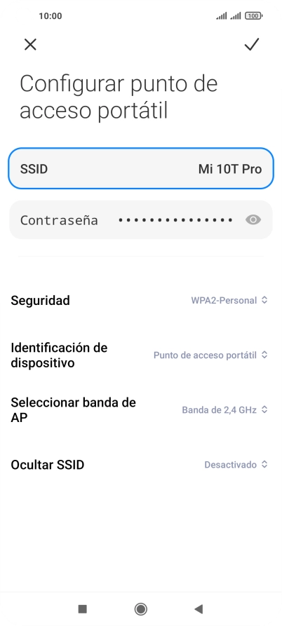 Pulsa Seguridad.