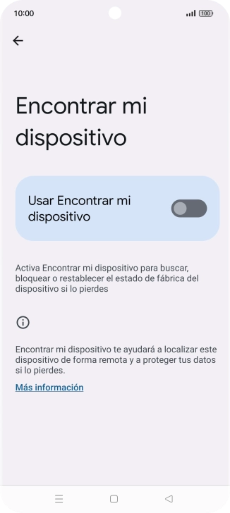 Pulsa el indicador junto a 