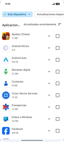 Pulsa la app deseada.