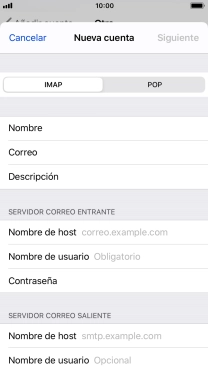 Pulsa IMAP.