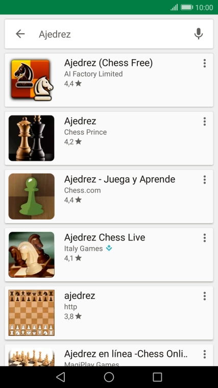 Pulsa la app deseada.