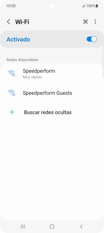 Pulsa la red wifi deseada.
