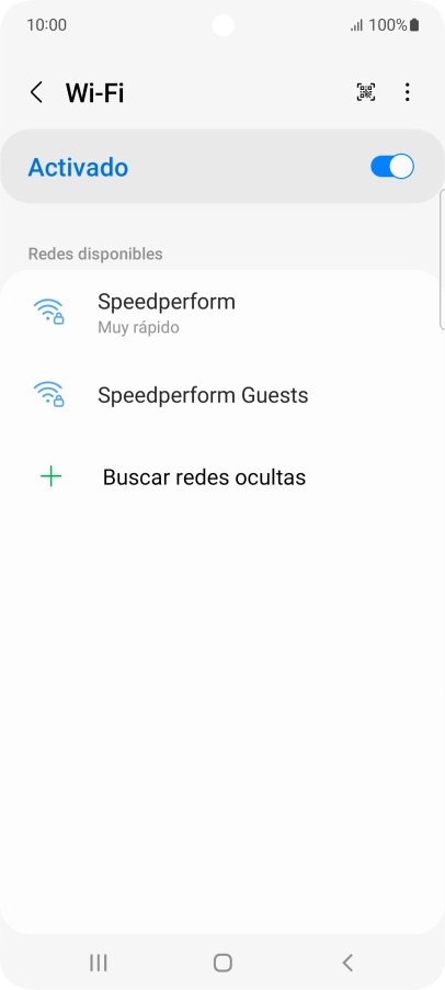 Pulsa la red wifi deseada.