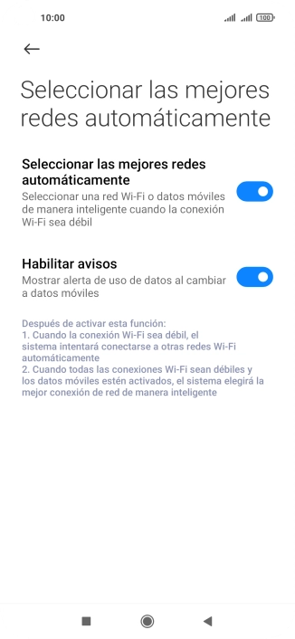 Pulsa el indicador junto a 
