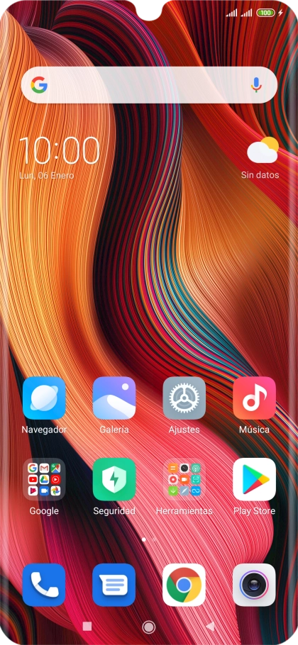 Cuando el icono de carga de batería aparece en la pantalla, el teléfono se está cargando.