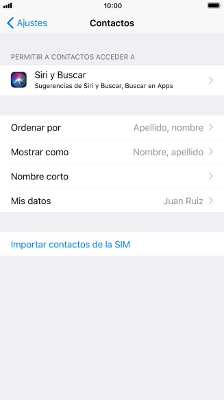 Pulsa Importar contactos de la SIM.