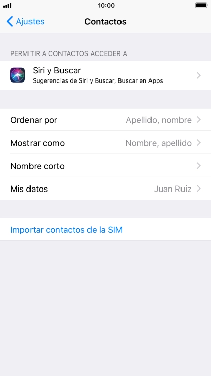 Pulsa Importar contactos de la SIM.