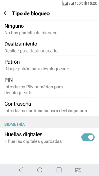 Pulsa Ninguno.