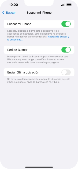 Pulsa el indicador junto a 
