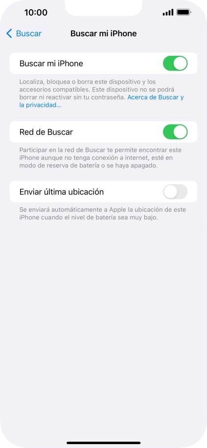 Pulsa el indicador junto a 