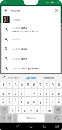 Introduce el nombre del tema o de la app y pulsa el icono de búsqueda.