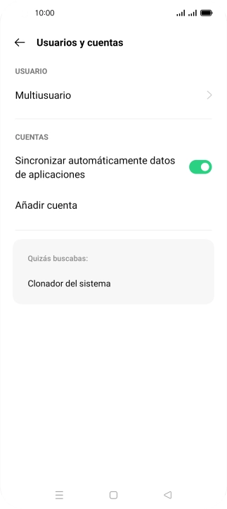 Pulsa Añadir cuenta.