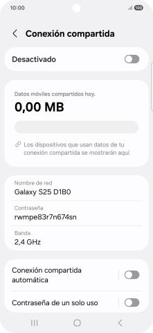 Pulsa Nombre de red.