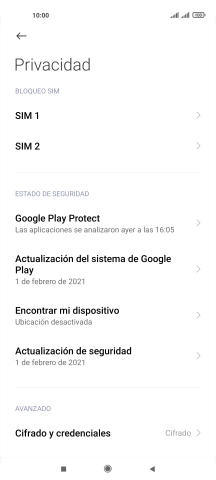 Pulsa la tarjeta SIM deseada.