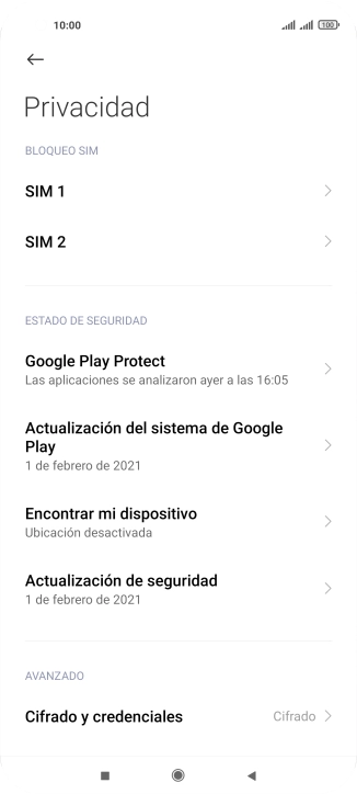 Pulsa la tarjeta SIM deseada.