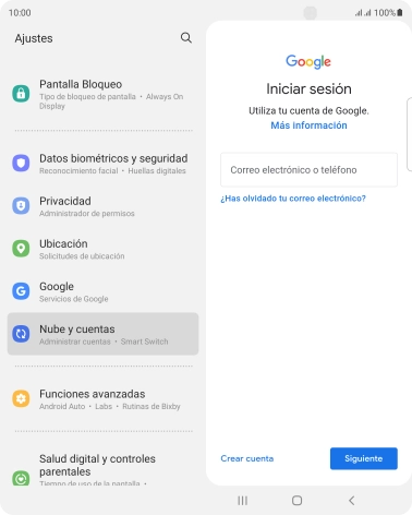 Si no tienes una cuenta de Google, pulsa Crear cuenta y sigue las indicaciones de la pantalla para ver cómo crear una cuenta nueva.