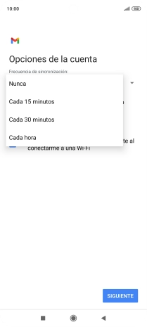 Pulsa el ajuste deseado.