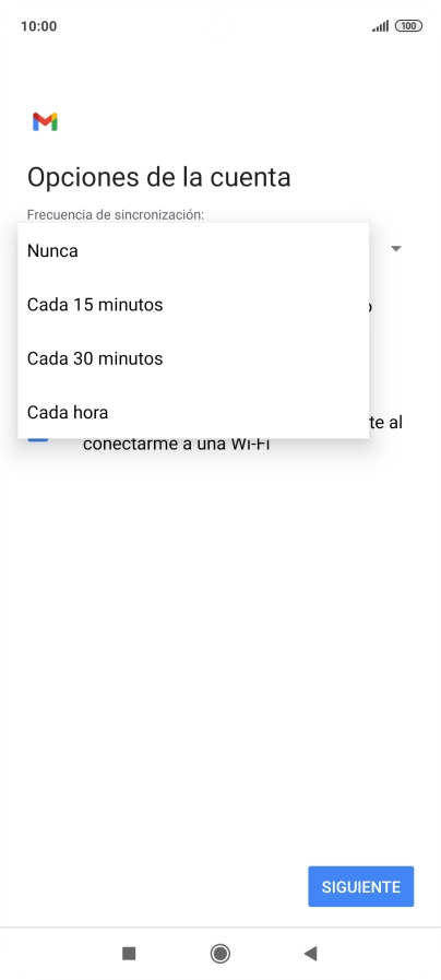Pulsa el ajuste deseado.