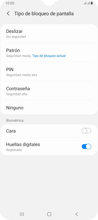 Pulsa Ninguno.