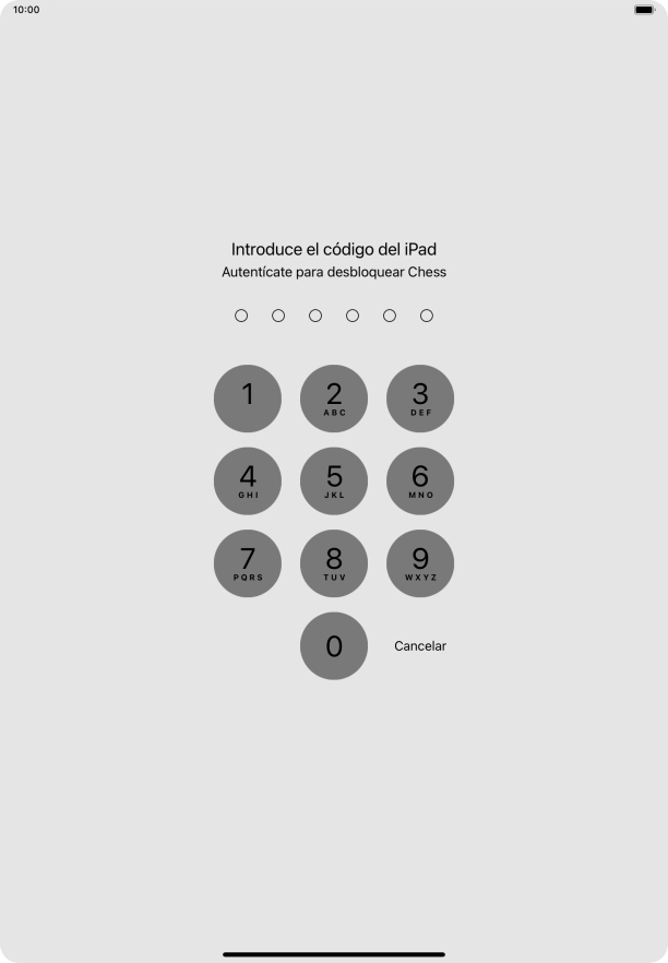 Utiliza el código de seguridad que has creado. La app ya no está bloqueada.