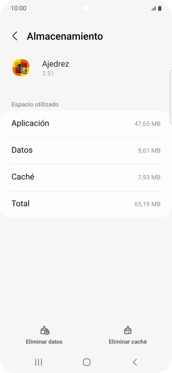 Pulsa Eliminar caché.