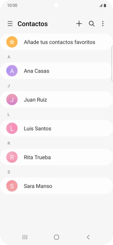 Desliza el dedo hacia la derecha desde la parte izquierda de la pantalla.
