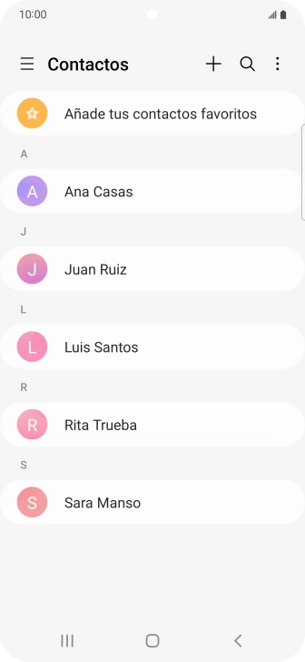 Desliza el dedo hacia la derecha desde la parte izquierda de la pantalla.