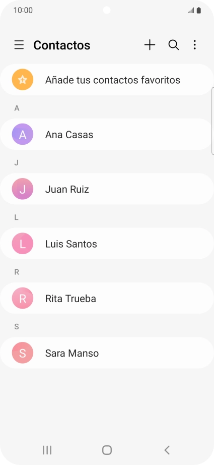 Desliza el dedo hacia la derecha desde la parte izquierda de la pantalla.