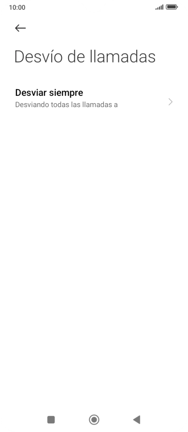 Pulsa el tipo de desvío deseado.