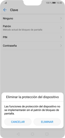 Pulsa ELIMINAR.