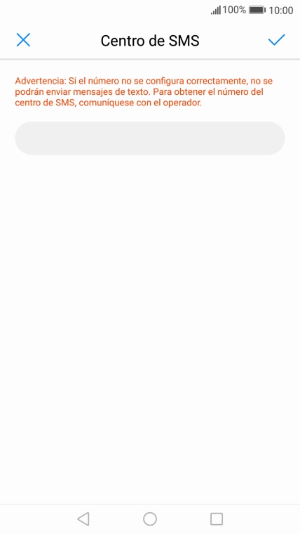 Pulsa en el campo de escritura.