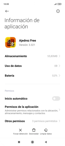Pulsa Limpiar datos.
