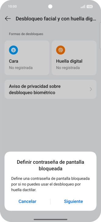 Pulsa Siguiente.
