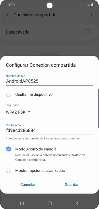 Pulsa en el campo bajo 
