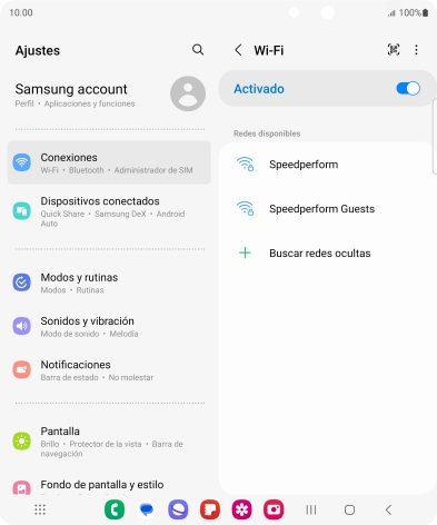 Pulsa el icono de menú.