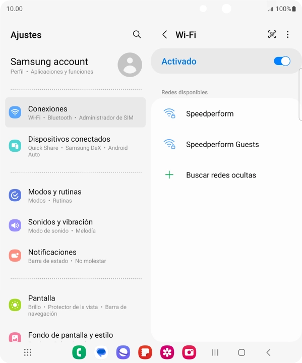 Pulsa el icono de menú.
