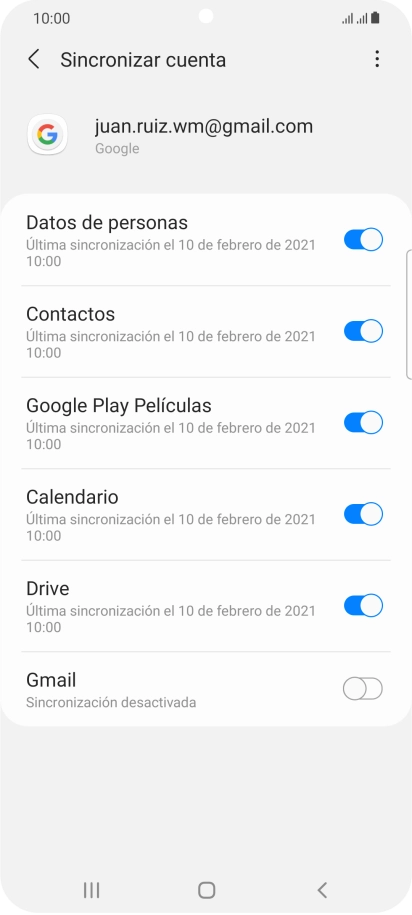 Pulsa la tecla de inicio para terminar y regresar a la pantalla de inicio.