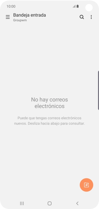 Desliza el dedo hacia la derecha desde la parte izquierda de la pantalla.