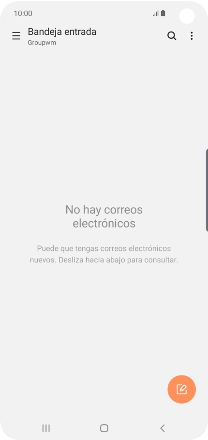 Desliza el dedo hacia la derecha desde la parte izquierda de la pantalla.