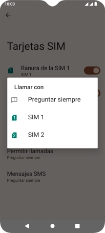 Pulsa el ajuste deseado.