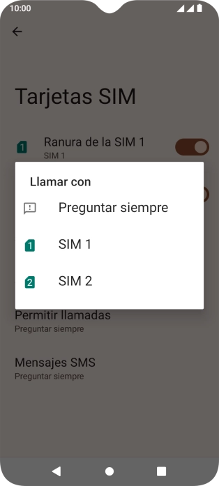 Pulsa el ajuste deseado.