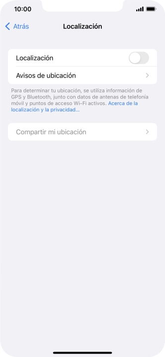 Pulsa el indicador junto a 