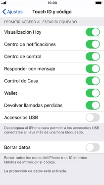 Pulsa el indicador junto a 