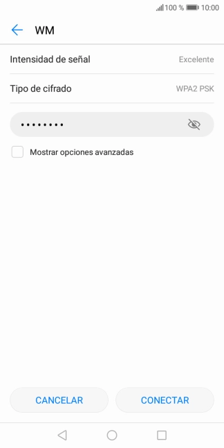 Pulsa CONECTAR.