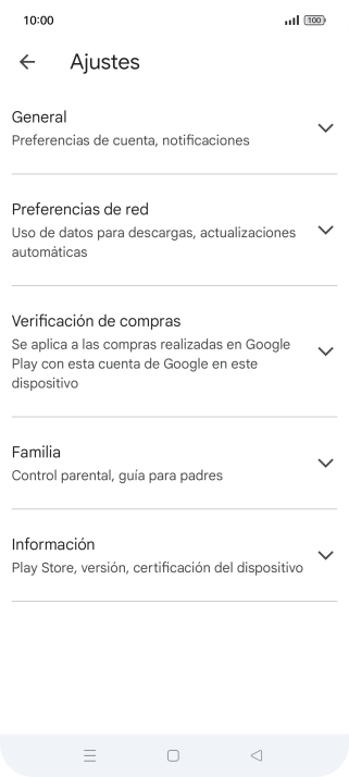 Pulsa Preferencias de red.