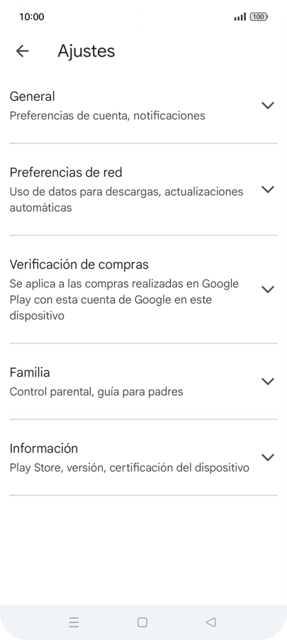 Pulsa Preferencias de red.
