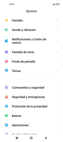 Pulsa Notificaciones y Centro de control.